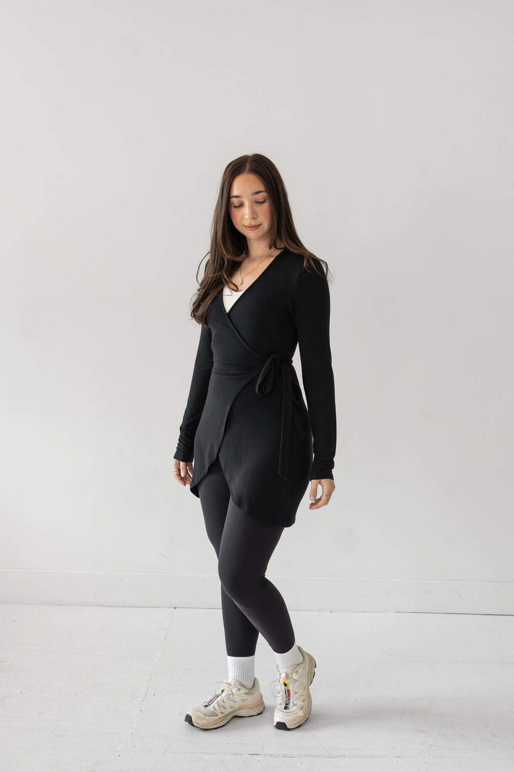 The Signature Wrap Top - Black