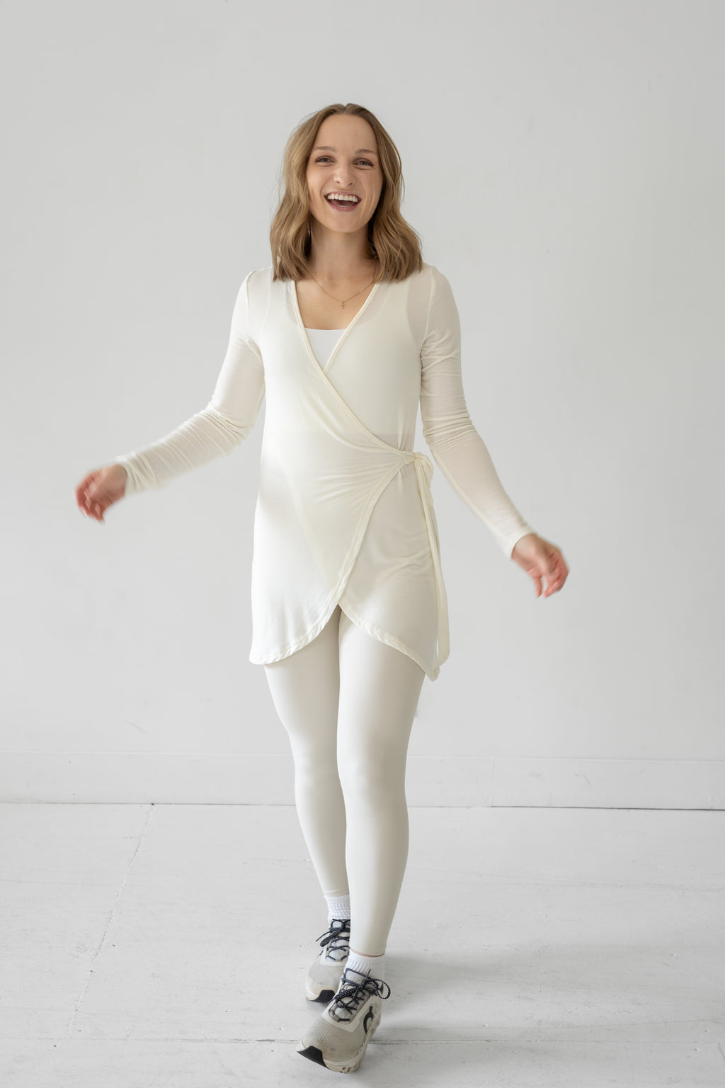 The Signature Wrap Top - Vanilla