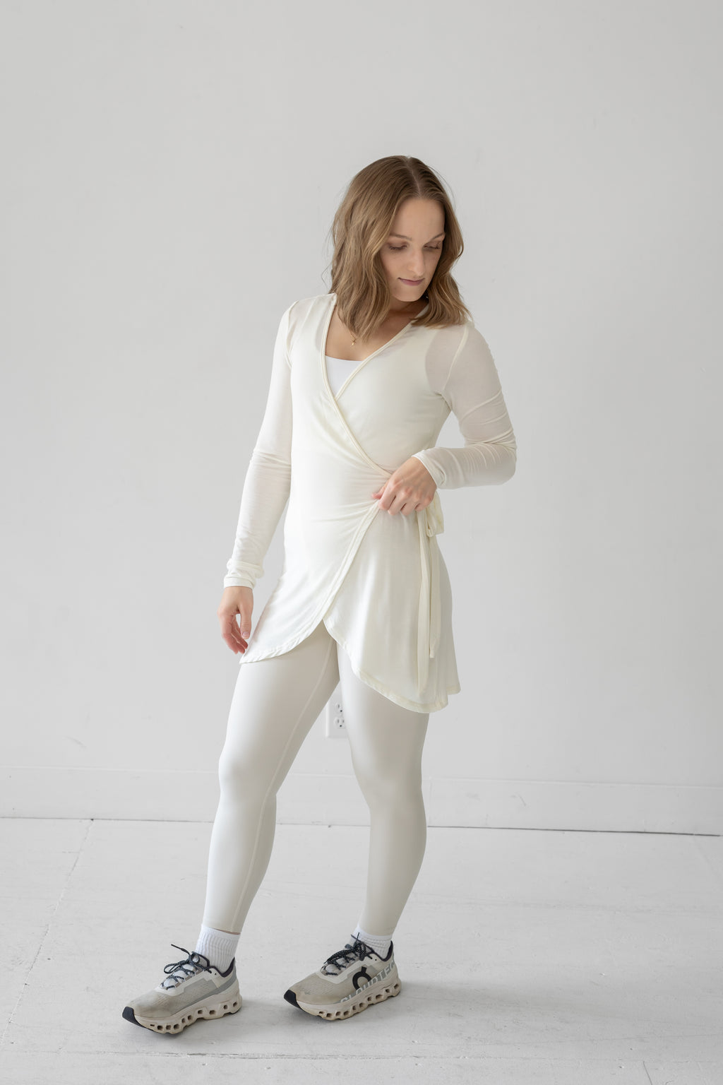 The Signature Wrap Top - Vanilla