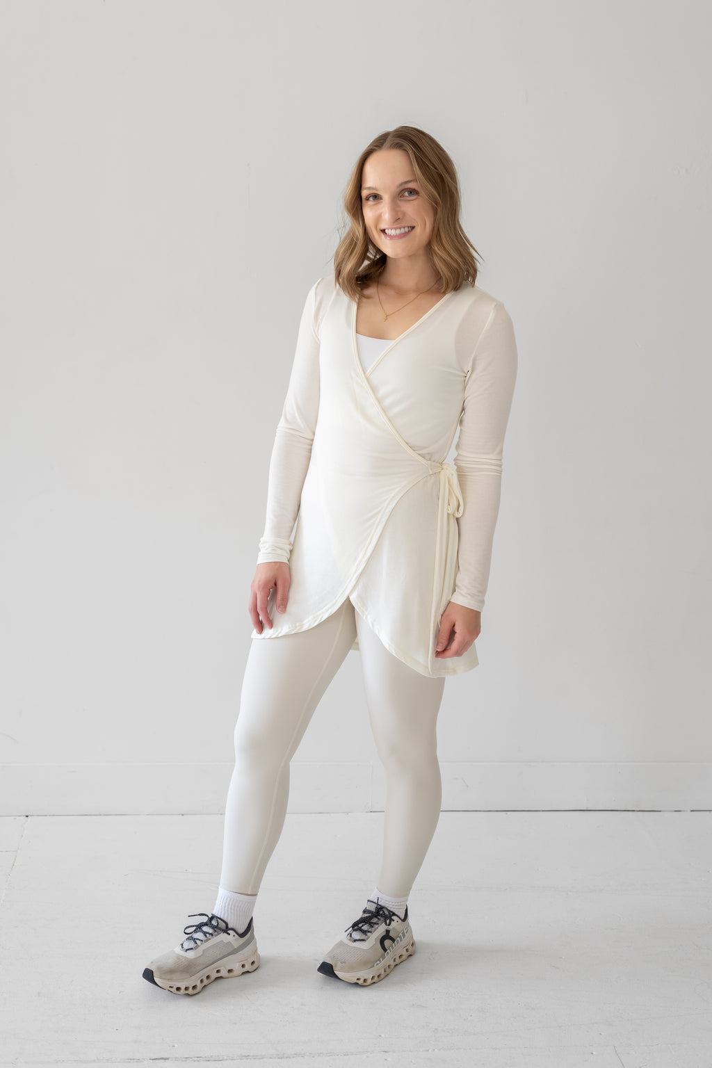 The Signature Wrap Top - Vanilla