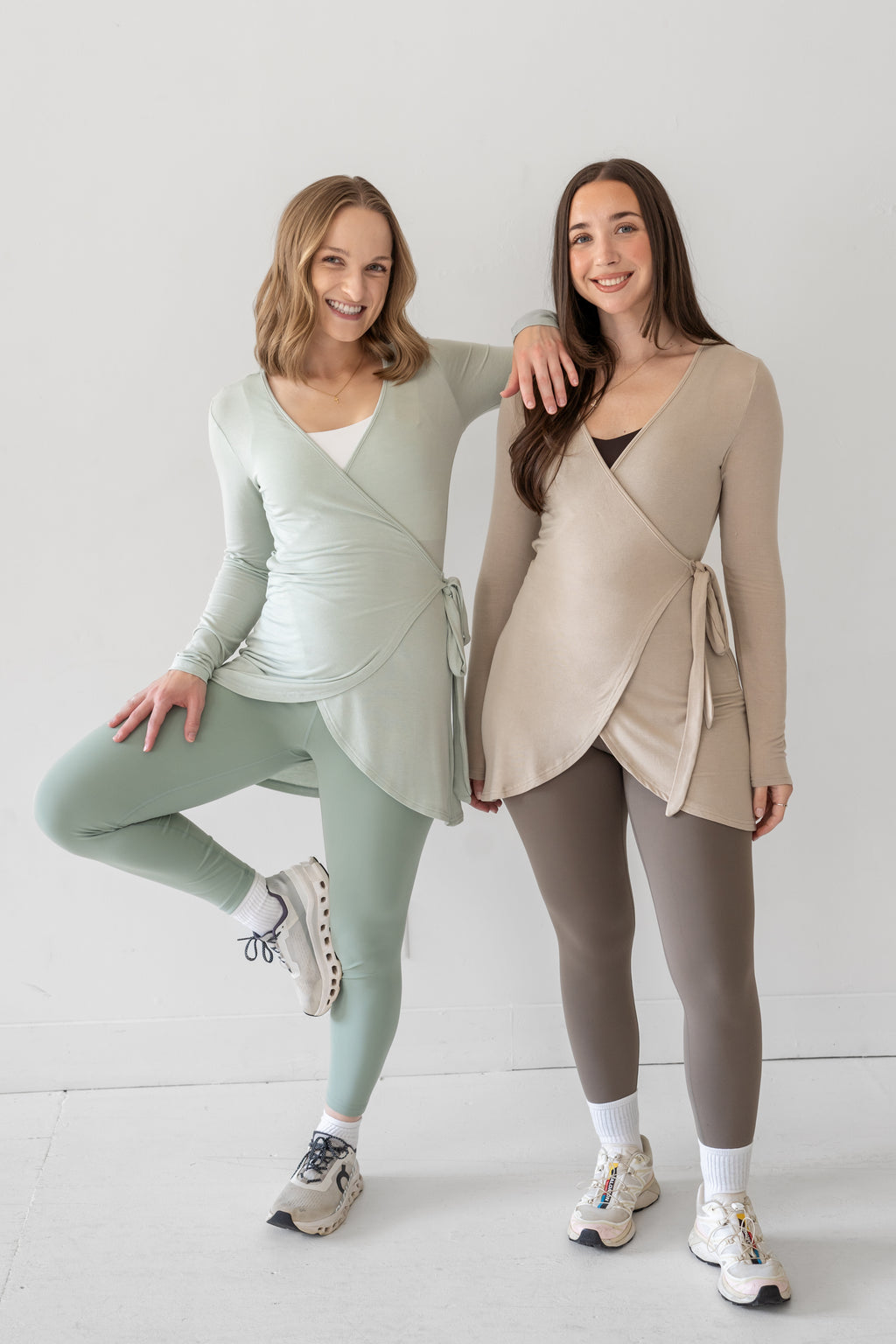 The Signature Wrap Top - Mint Green