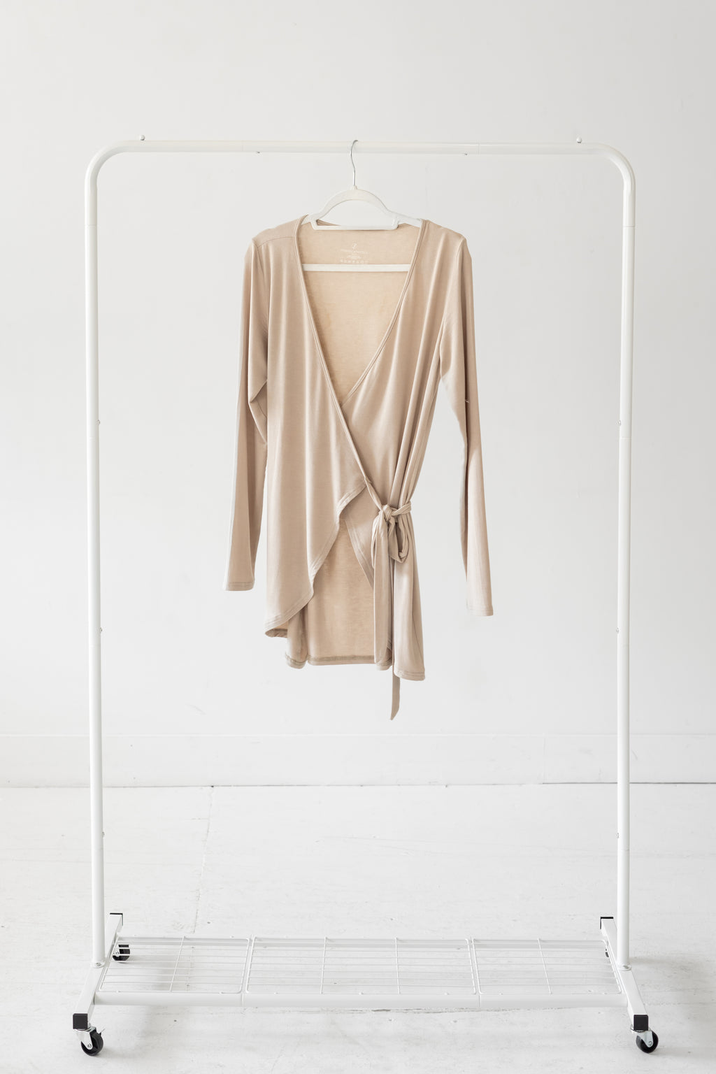 The Signature Wrap Top - Warm Grey