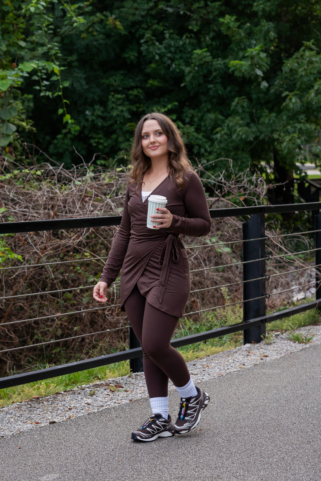 The Signature Wrap Top - Chocolate Brown