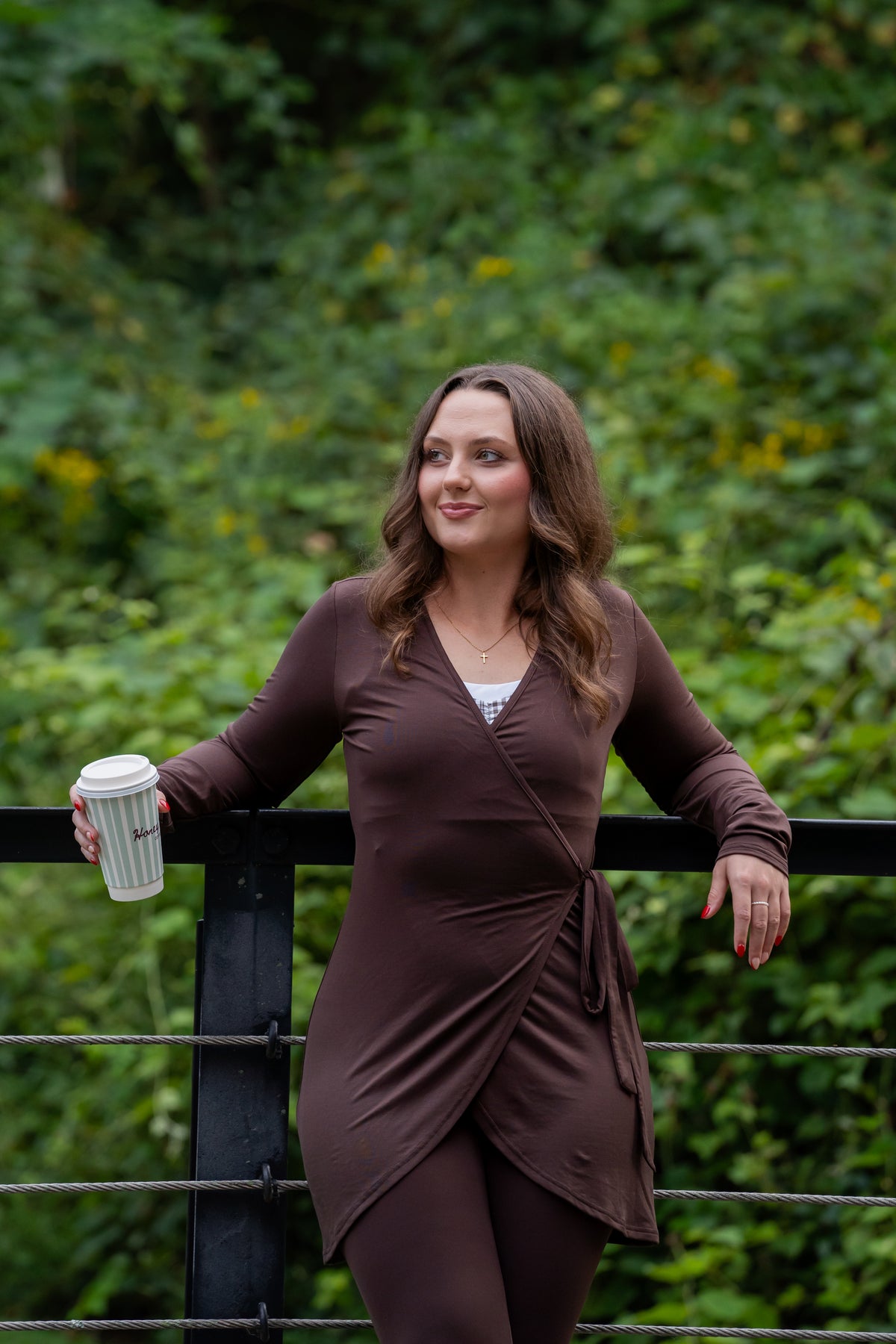 The Signature Wrap Top - Chocolate Brown